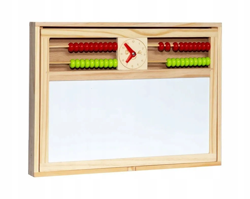 Medinė daugiafunkcė edukacinė lenta 2in1