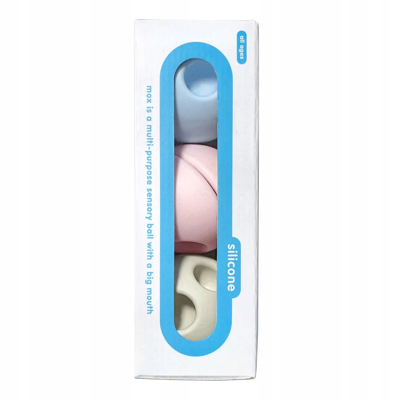 „Moluk Mox Pastel“ silikoninis kūrybinis žaislas - kamuoliukai, 3 vnt.
