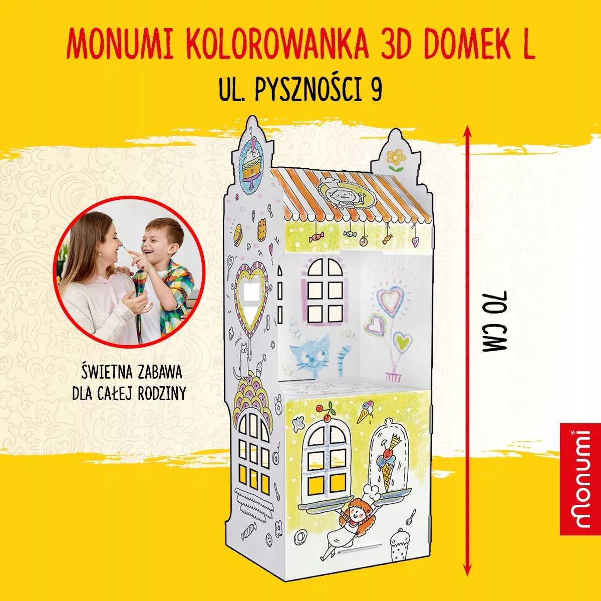 Monumi 3D spalvinimo knyga Skanių dalykų g. L 70cm
