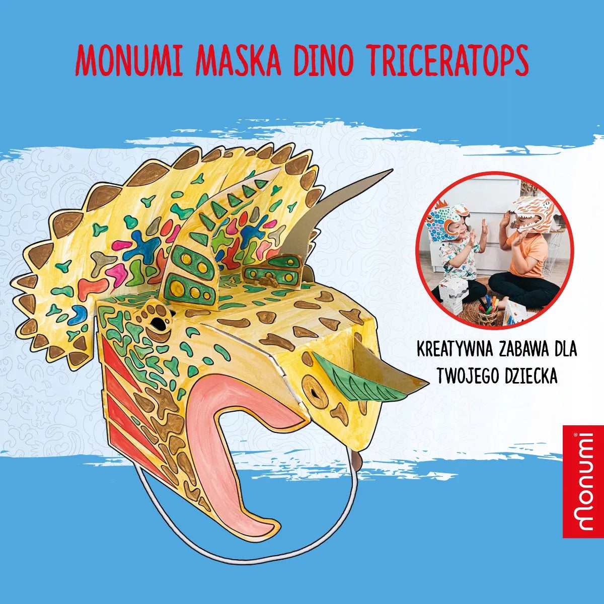 Monumi kaukių rinkinys – Spinozauras, Triceratopsas, Pterodaktilis