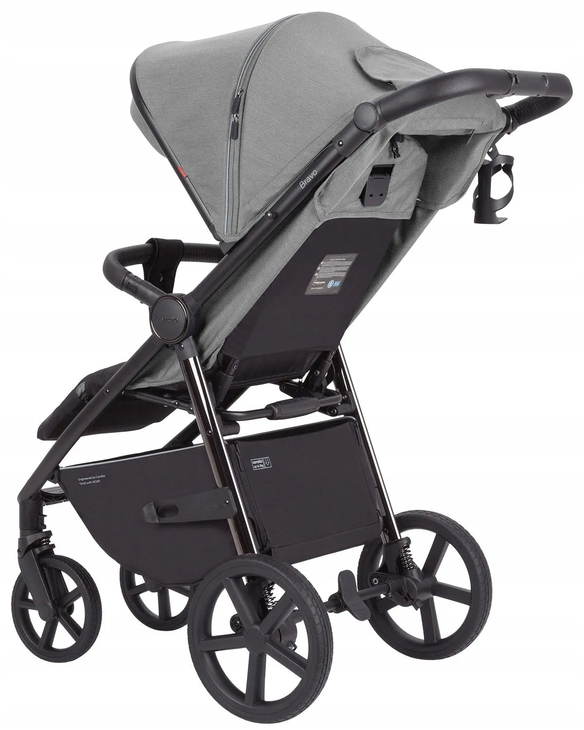 Neįtikėtinas Carrello Bravo 2024 CRL-5515 sportinis vežimėlis iki 22kg, Mist Grey