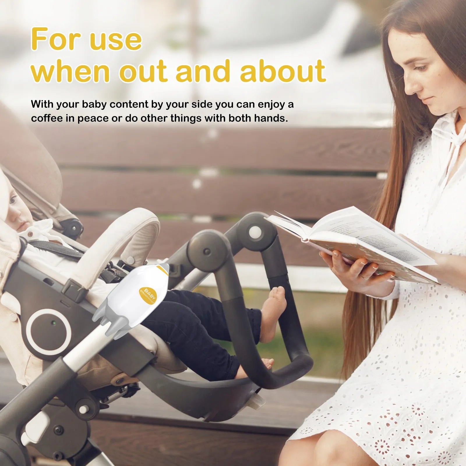 Nešiojamas vaikiško vežimėlio supuoklis Baby Sleep su USB įkrovimu