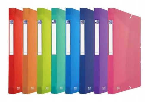 Oxford URBAN A4 2,5 cm skaidrus dokumentų aplankas su gumele