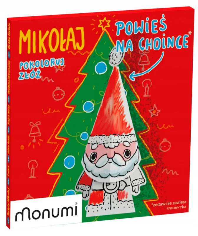 Pakabinama dekoracija Cubehead Christmas Mini. Kalėdų Senelis