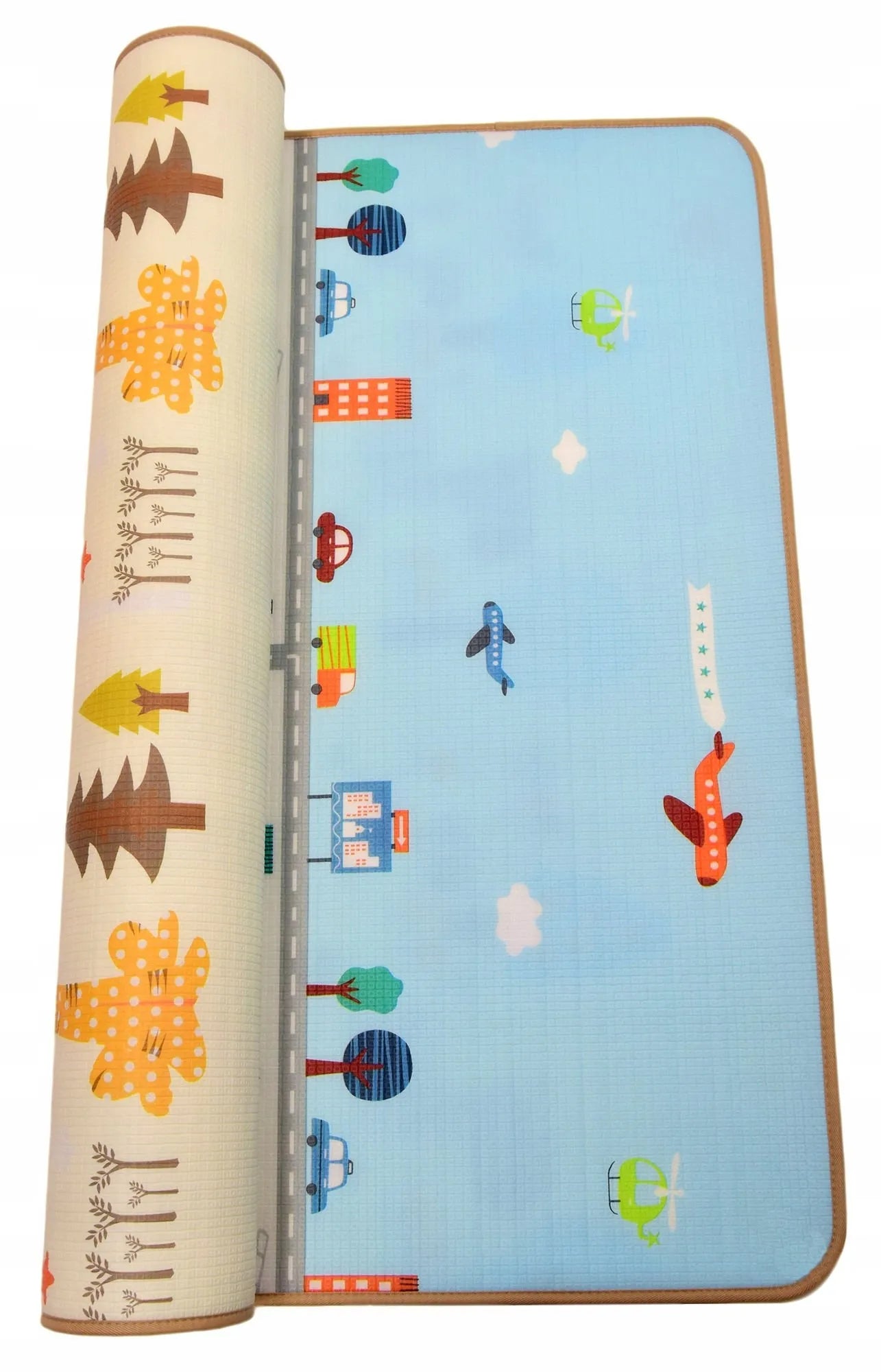 Pastelinis putplasčio kilimėlis Miestas Gatvės 180x150x1 cm