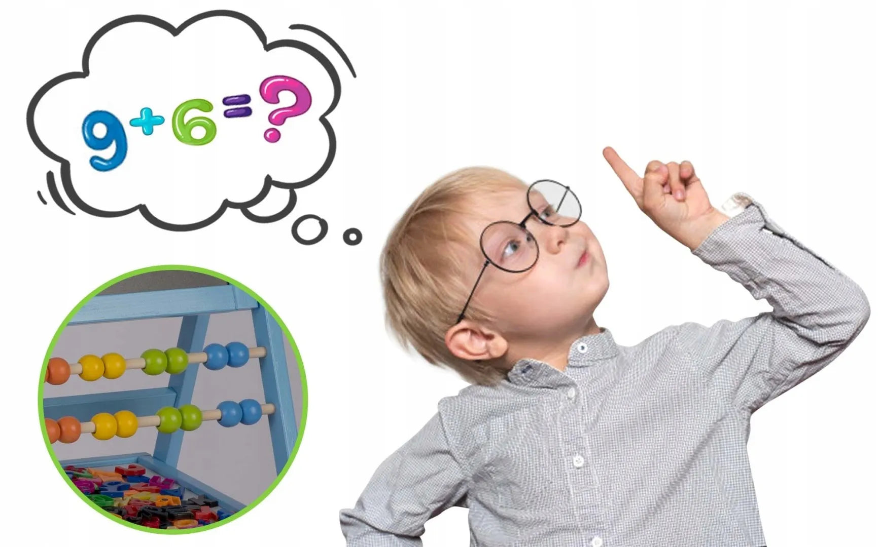 Pasukama magnetinė ir kreidinė lenta Ricokids – mėlyna