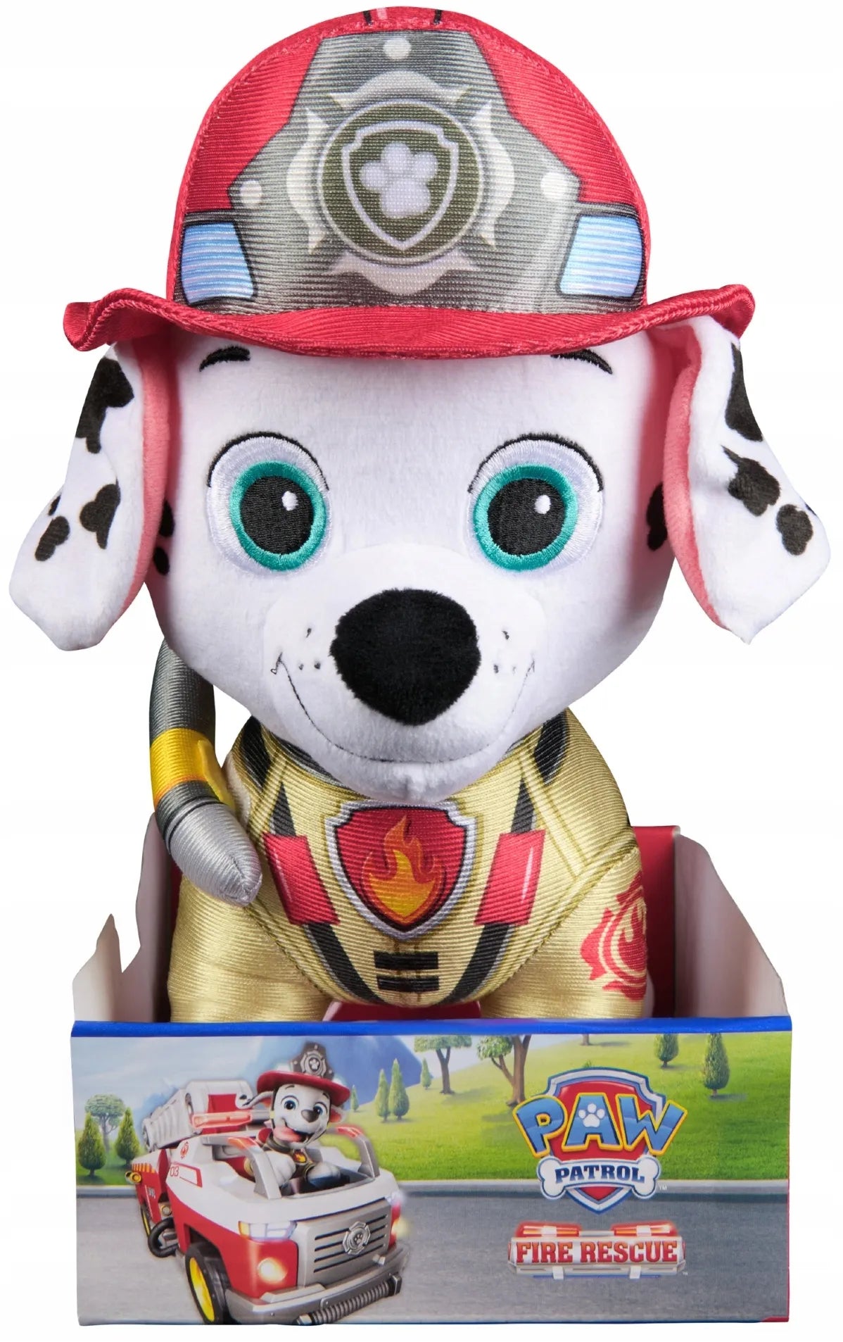 PAW PATROL MARSHALL PLIUŠINIS ŽAISLAS FIRE RESCUE DIDELIS 25 CM