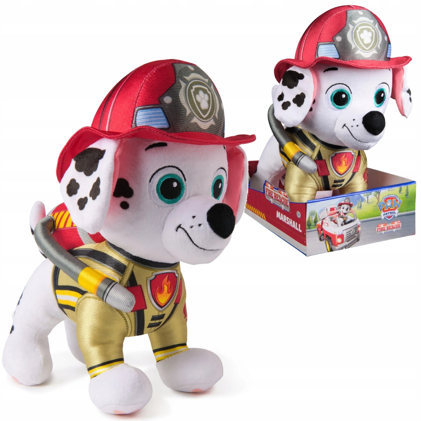 PAW PATROL MARSHALL PLIUŠINIS ŽAISLAS FIRE RESCUE DIDELIS 25 CM