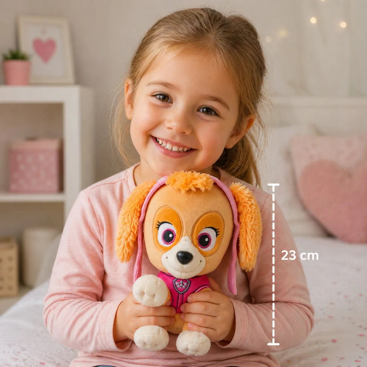 PAW PATROL SKYE minkštas pliušinis žaislas 23 cm