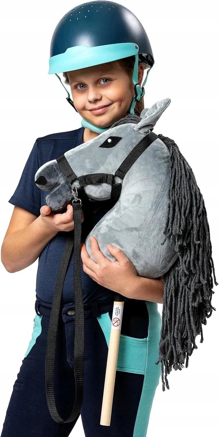 Pilkas A3 – Lenkiškas Hobby Horse – Arkliukas ant lazdos – Skippi