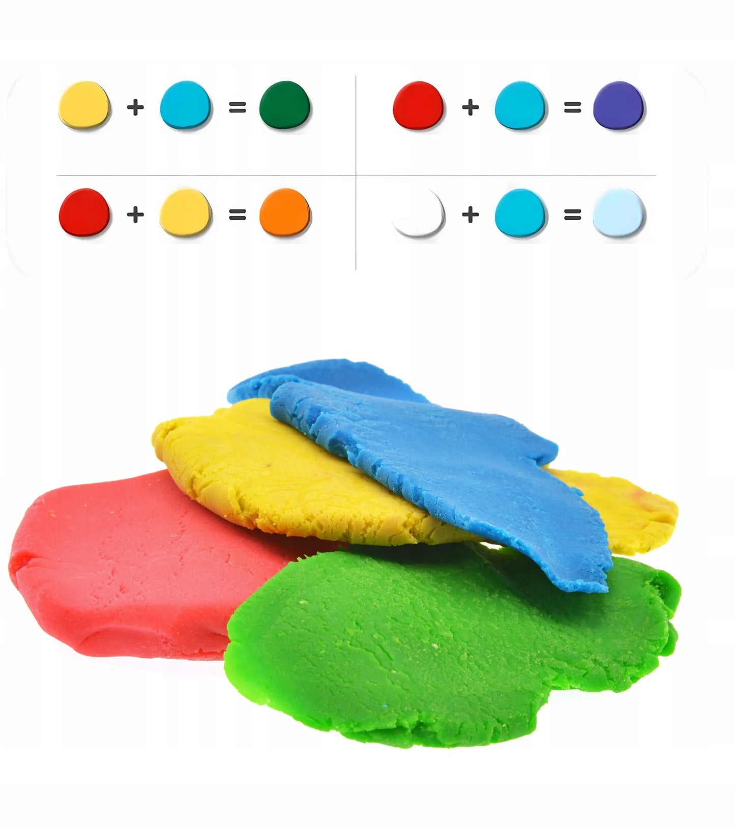 PLASTILINAS Rinkinys vaikams 5 indeliai pagrindinių spalvų