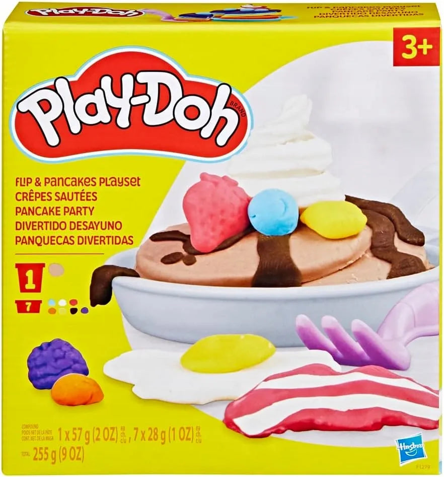 Play-Doh blynų ruošimo virtuvės rinkinys, 14 priedų ir 8 spalvos, 3+
