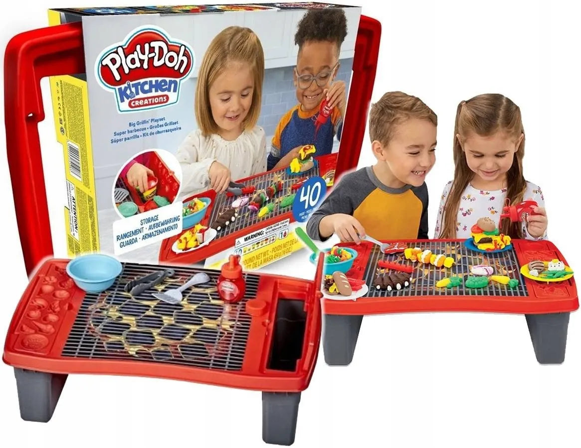 Play-Doh didelis kepsninės rinkinys E8742 plastilino grilis