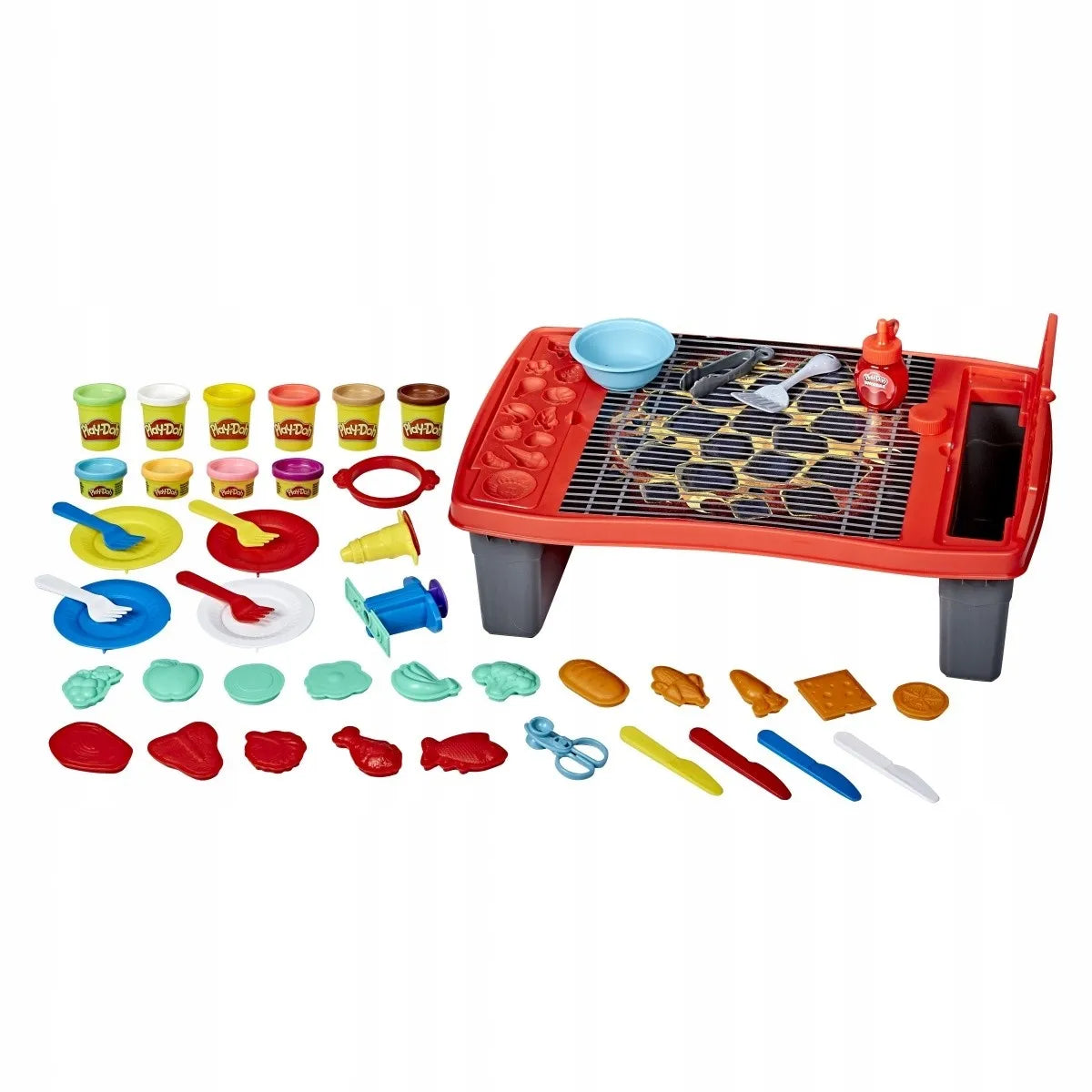 Play-Doh didelis kepsninės rinkinys E8742 plastilino grilis