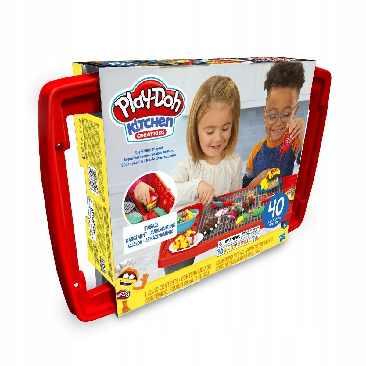 Play-Doh didelis kepsninės rinkinys E8742 plastilino grilis