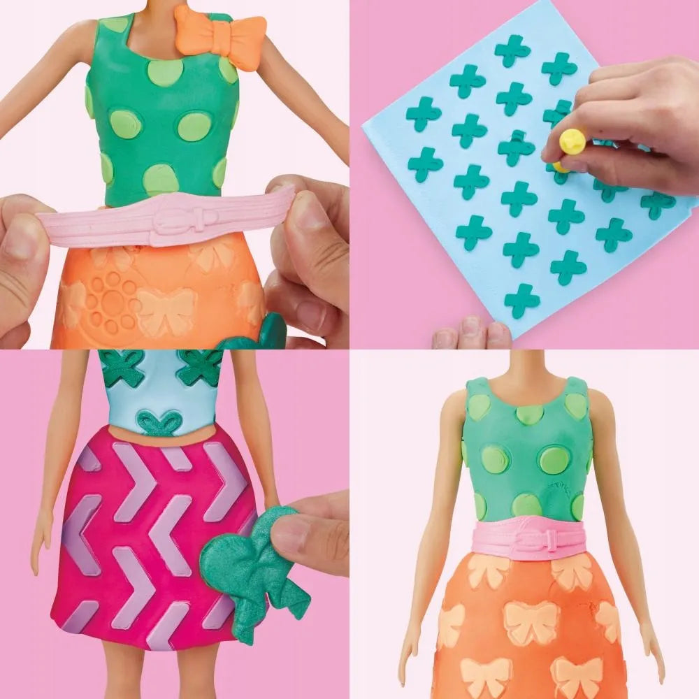 PLAY-DOH modeliavimo masės rinkinys BARBIE perlų ir kaspinų papildymo rinkinys G1365
