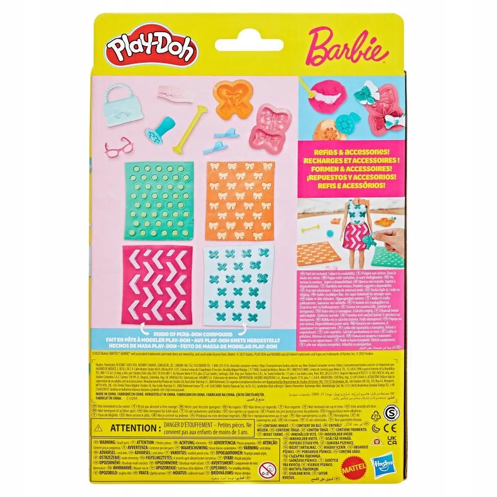 PLAY-DOH modeliavimo masės rinkinys BARBIE perlų ir kaspinų papildymo rinkinys G1365