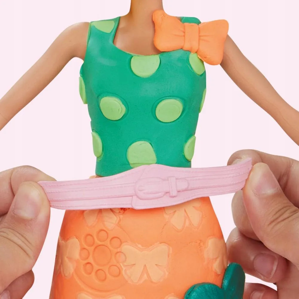 PLAY-DOH modeliavimo masės rinkinys BARBIE perlų ir kaspinų papildymo rinkinys G1365