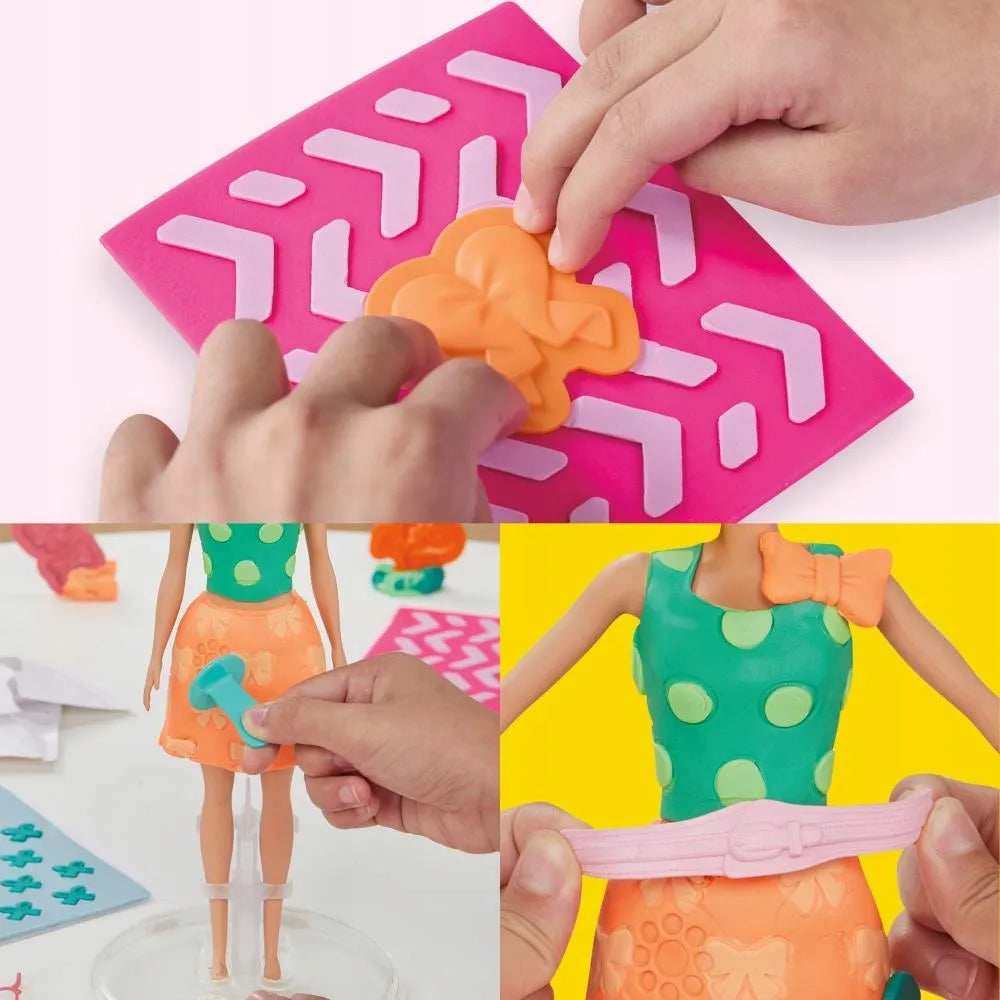 PLAY-DOH modeliavimo masės rinkinys BARBIE perlų ir kaspinų papildymo rinkinys G1365