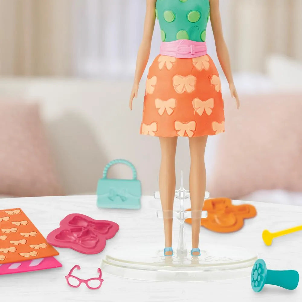 PLAY-DOH modeliavimo masės rinkinys BARBIE perlų ir kaspinų papildymo rinkinys G1365