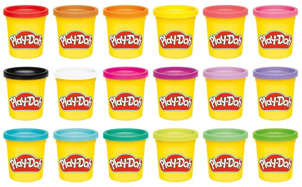 PLAY-DOH modelinas Imagination 18 pakuočių papildymo indeliai G0522