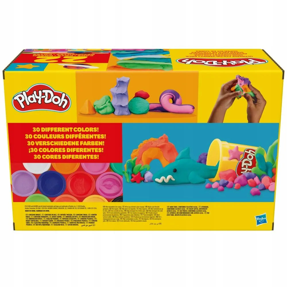 PLAY-DOH modelinas SPALVINGAS MIKAS 22 pakuotės papildymo indeliai F9820
