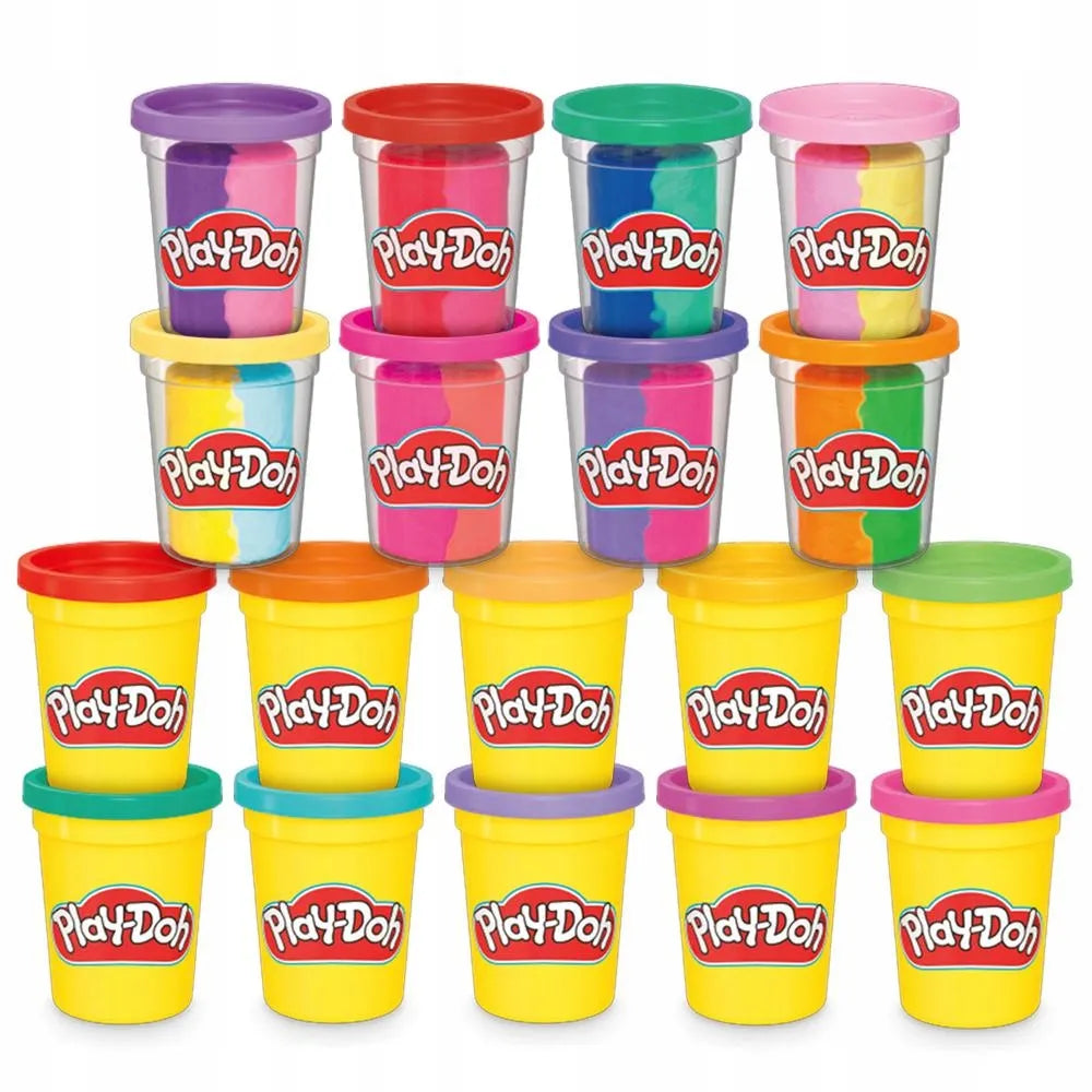 PLAY-DOH modelinas SPALVINGAS MIKAS 22 pakuotės papildymo indeliai F9820