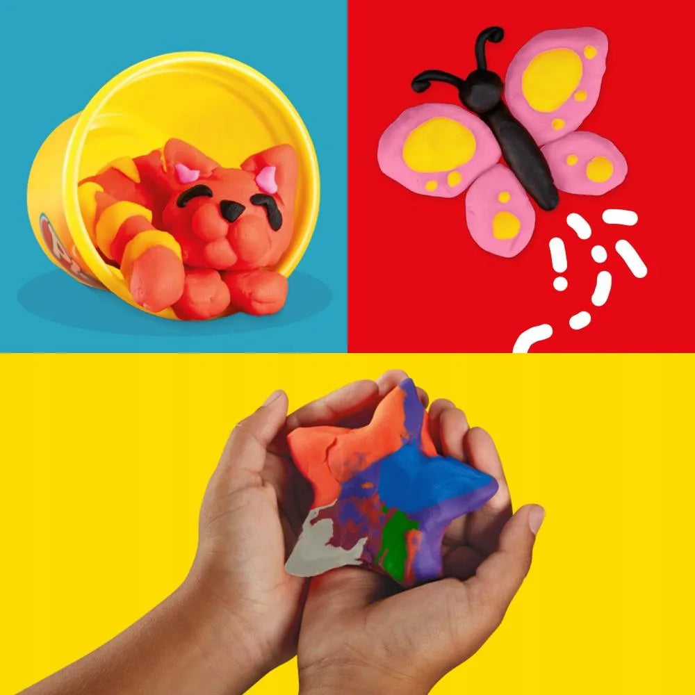 PLAY-DOH modelinas SPALVINGAS MIKAS 22 pakuotės papildymo indeliai F9820