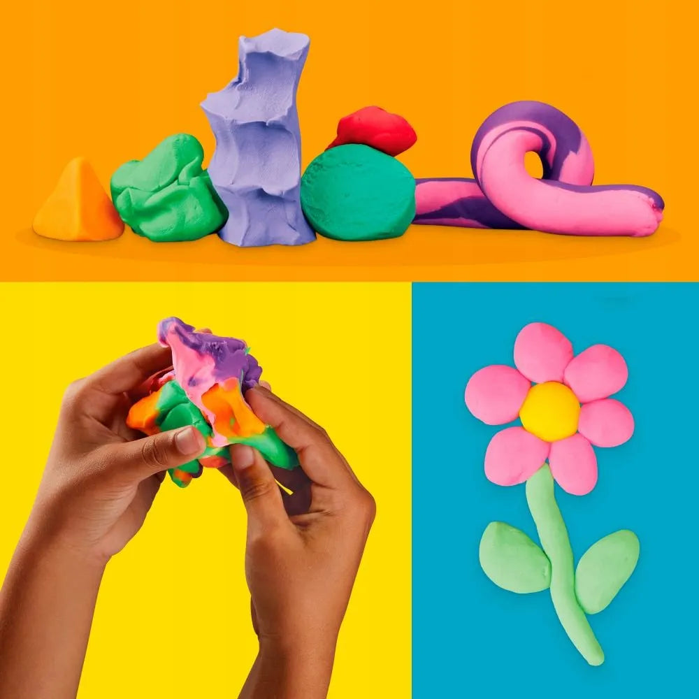 PLAY-DOH modelinas SPALVINGAS MIKAS 22 pakuotės papildymo indeliai F9820