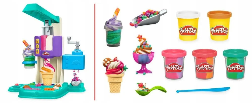 PLAY-DOH modelinas Vaivorykštiniai ledai G0028