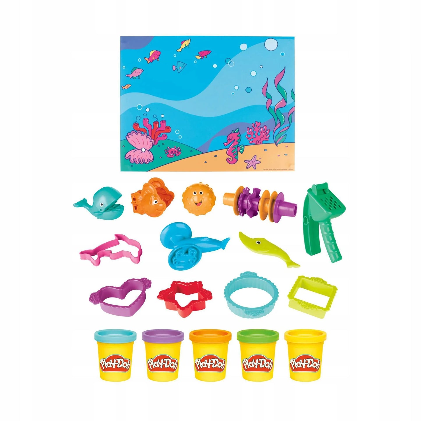 PLAY-DOH modelinas vandenyno gyvūnai