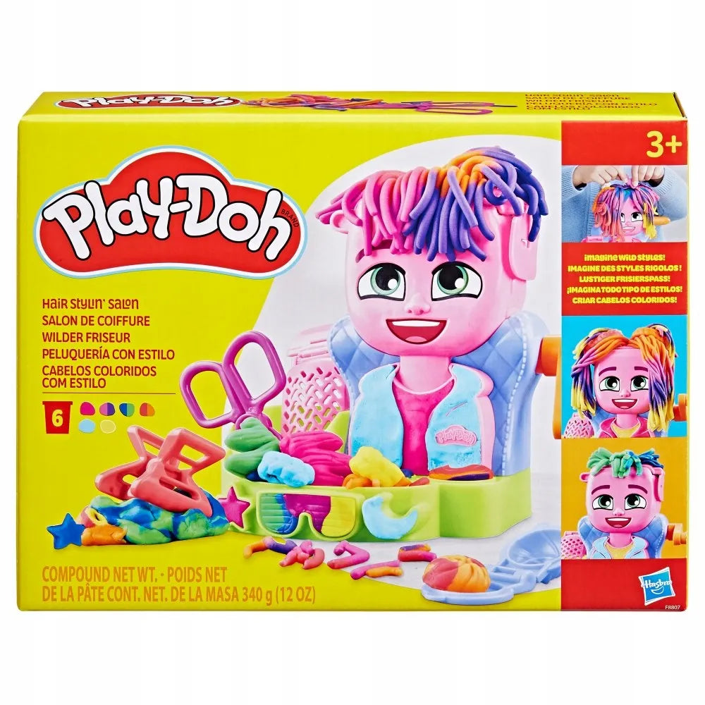 PLAY-DOH modelino plaukų formavimo salonas - rinkinys su priedais F8807
