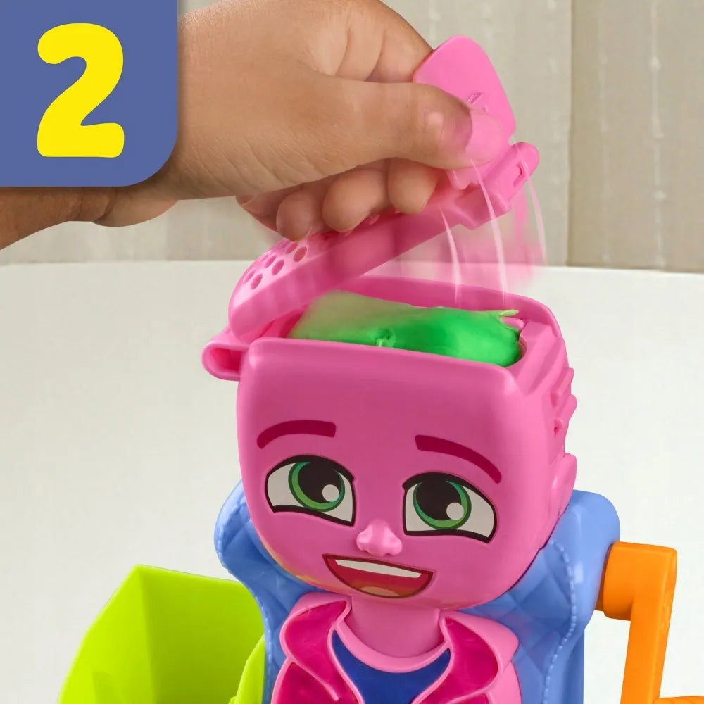 PLAY-DOH modelino plaukų formavimo salonas - rinkinys su priedais F8807