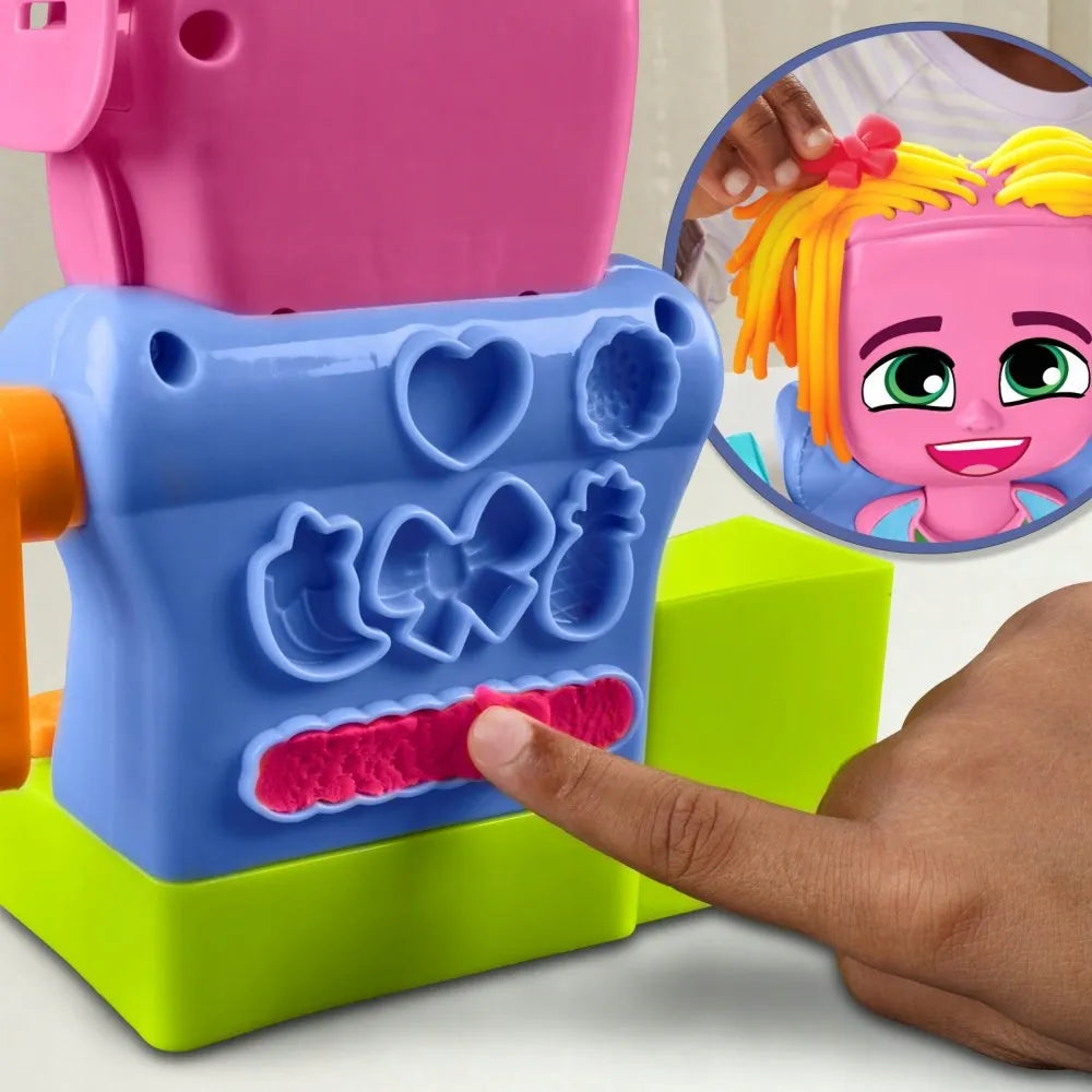 PLAY-DOH modelino plaukų formavimo salonas - rinkinys su priedais F8807
