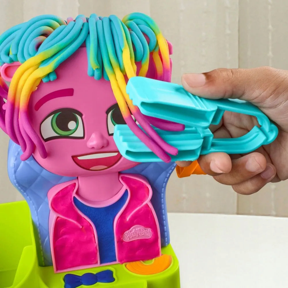 PLAY-DOH modelino plaukų formavimo salonas - rinkinys su priedais F8807
