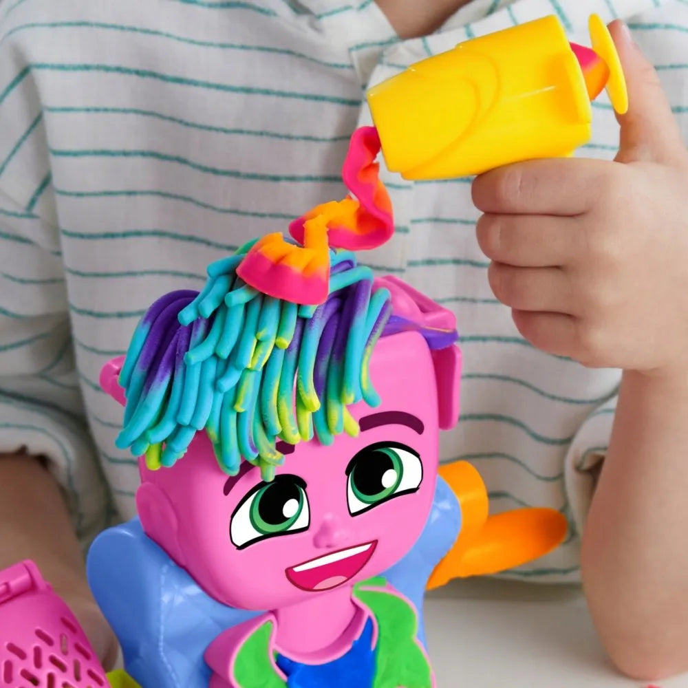 PLAY-DOH modelino plaukų formavimo salonas - rinkinys su priedais F8807