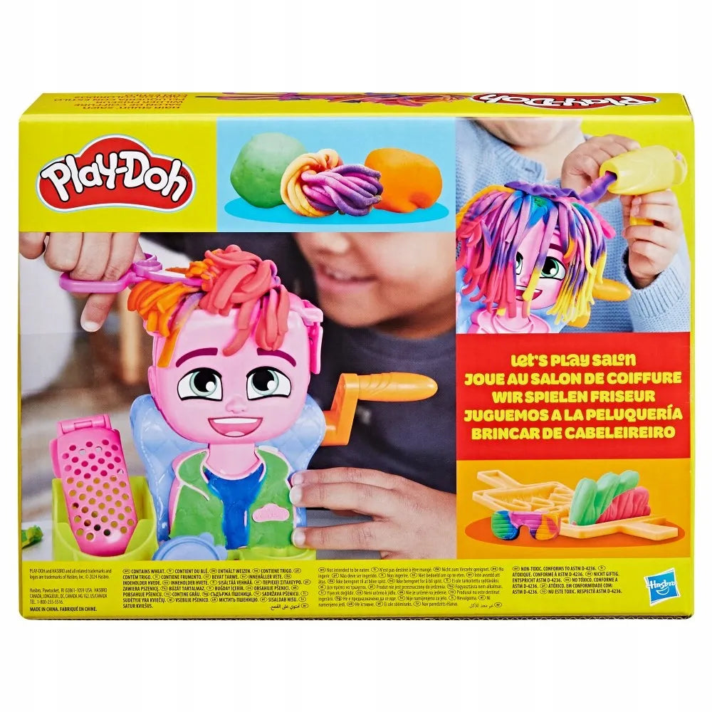 PLAY-DOH modelino plaukų formavimo salonas - rinkinys su priedais F8807