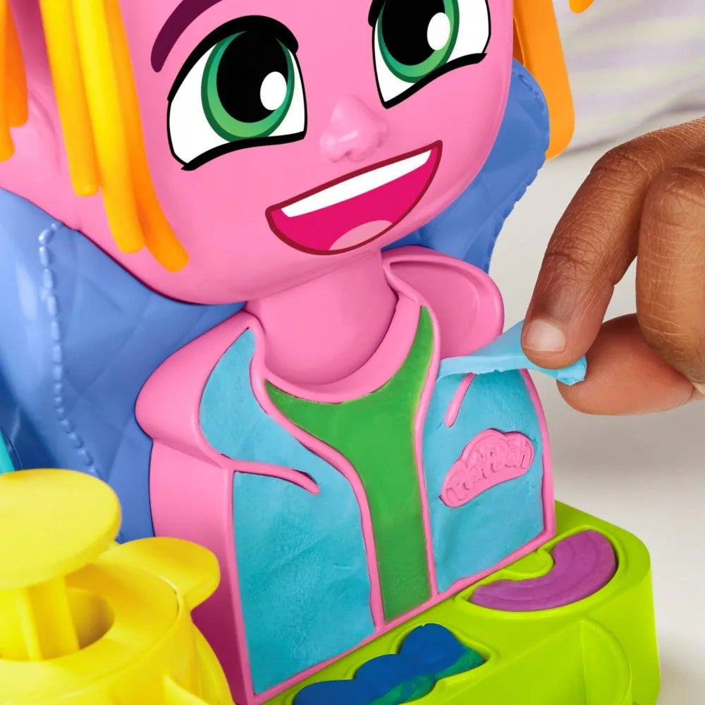 PLAY-DOH modelino plaukų formavimo salonas - rinkinys su priedais F8807