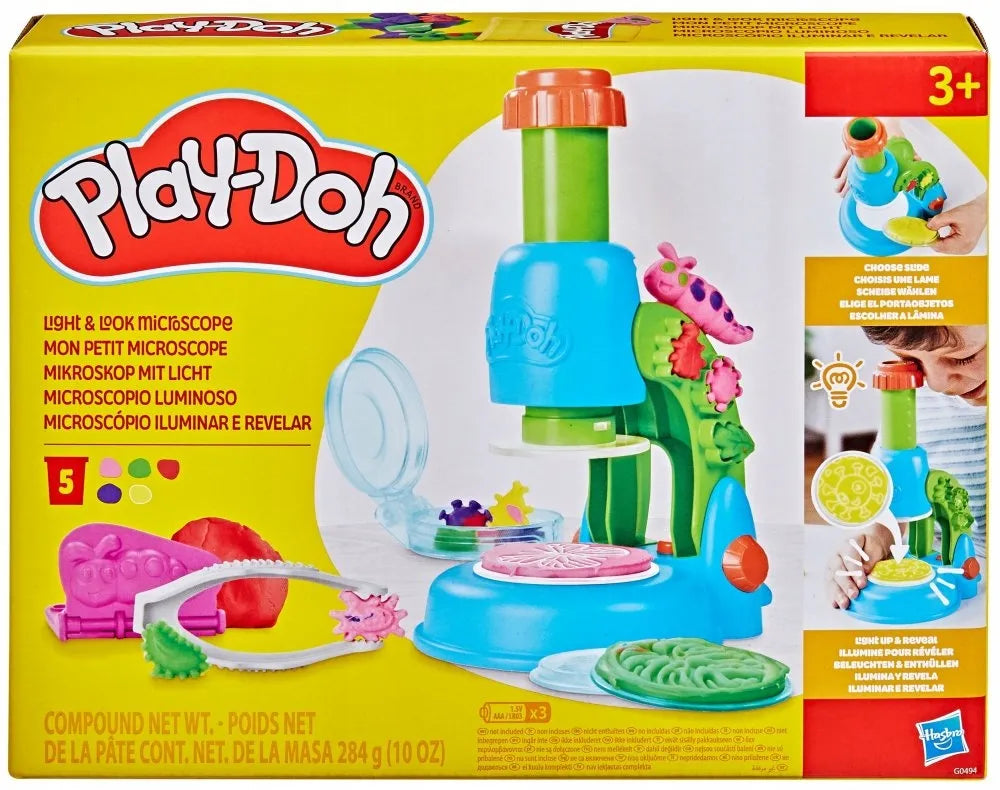 PLAY-DOH modelino rinkinys Mikroskopas su lempute ir priedais G0494