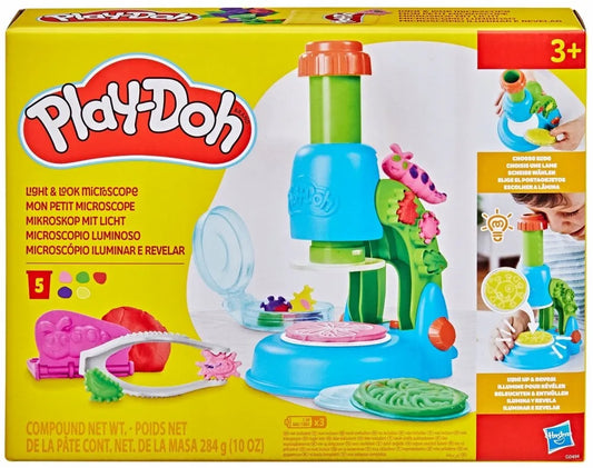 PLAY-DOH modelino rinkinys Mikroskopas su lempute ir priedais G0494