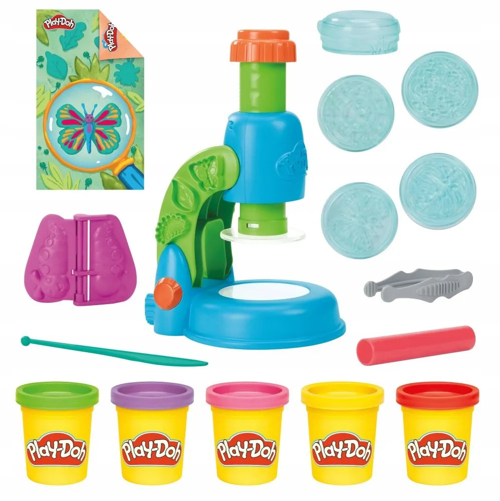 PLAY-DOH modelino rinkinys Mikroskopas su lempute ir priedais G0494