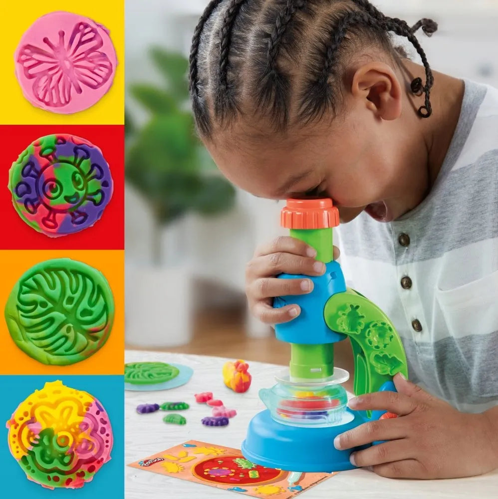 PLAY-DOH modelino rinkinys Mikroskopas su lempute ir priedais G0494
