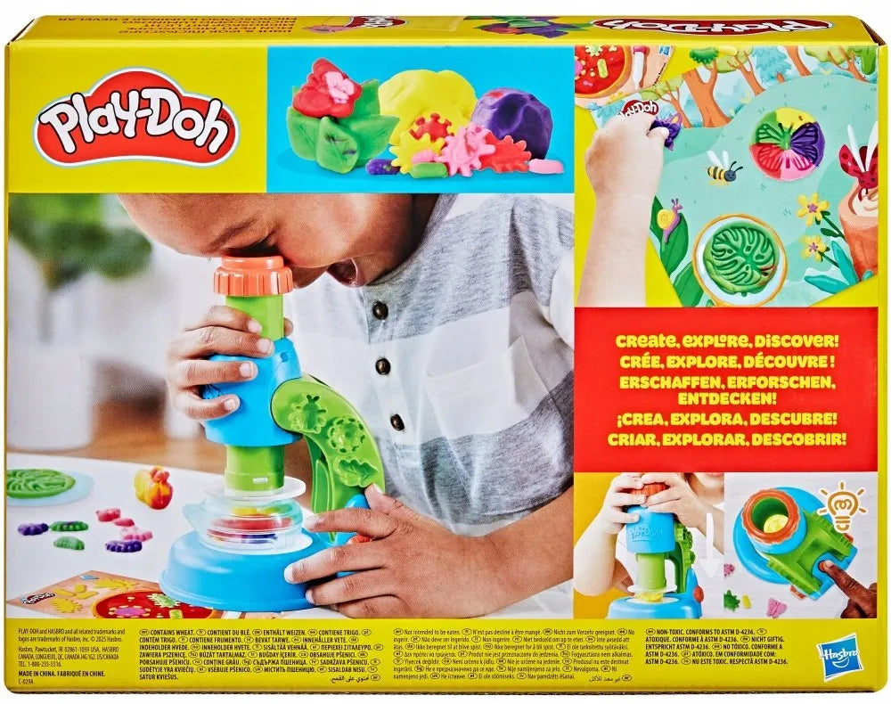 PLAY-DOH modelino rinkinys Mikroskopas su lempute ir priedais G0494