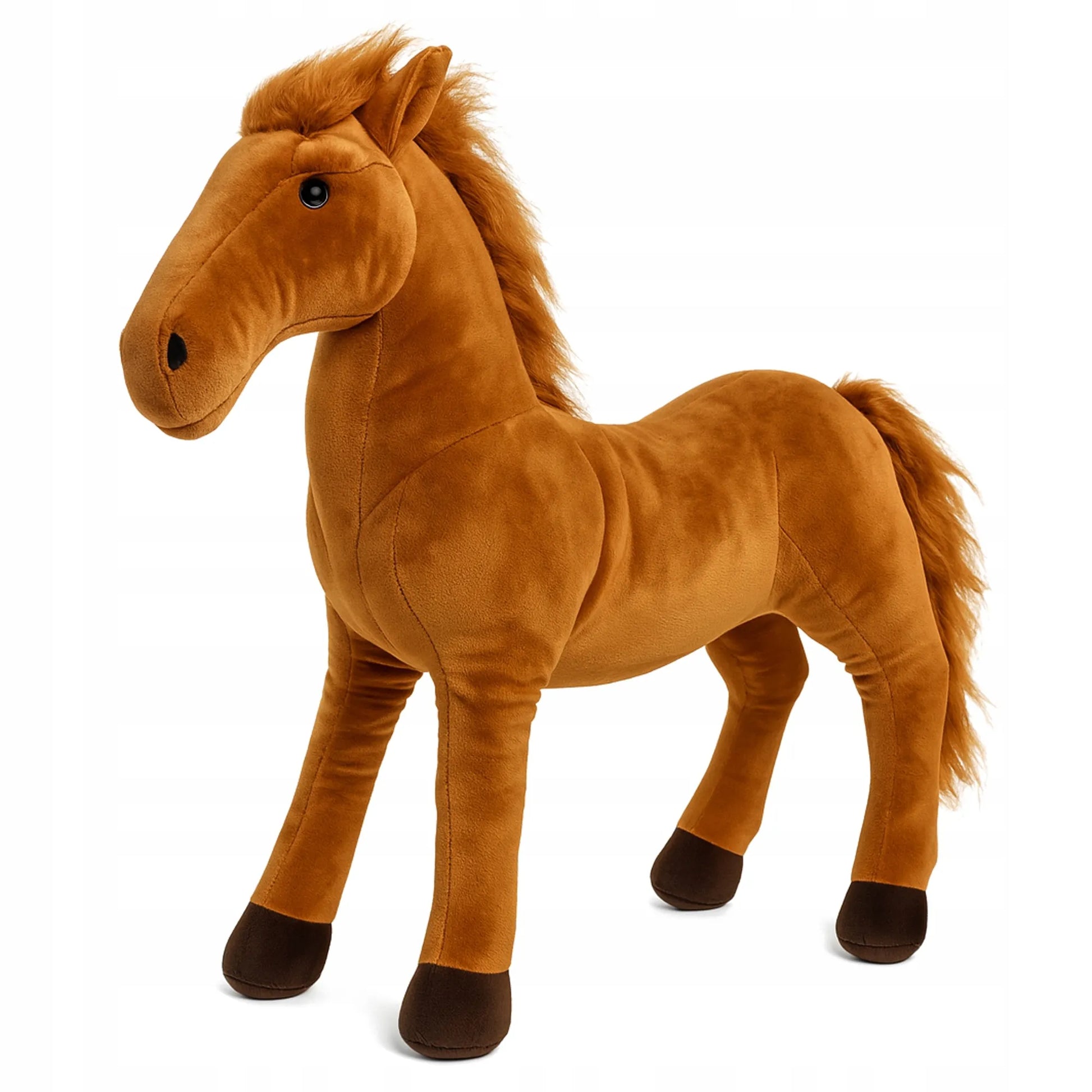 Pliušinis arkliukas Hobby Horse žaislas vaikams, juodas