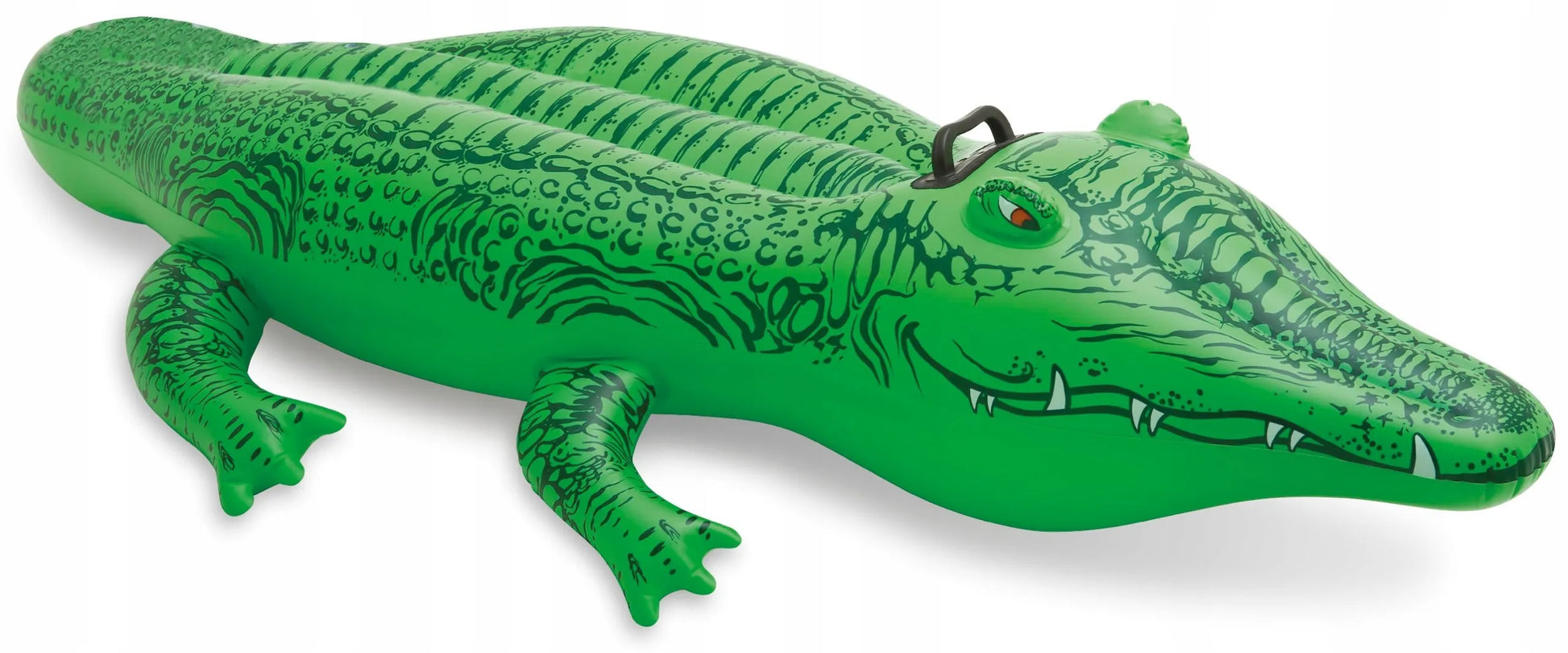 Pripučiamas krokodilo formos plaustas vaikams baseinui ar paplūdimiui 168x86 cm