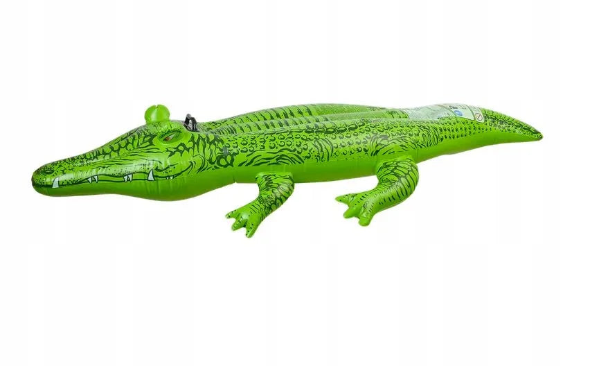 Pripučiamas krokodilo formos plaustas vaikams baseinui ar paplūdimiui 168x86 cm