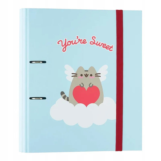 Pusheen - A4 segtuvas iš „Purrfect Love“ kolekcijos (2 žiedai, elastinė juosta)