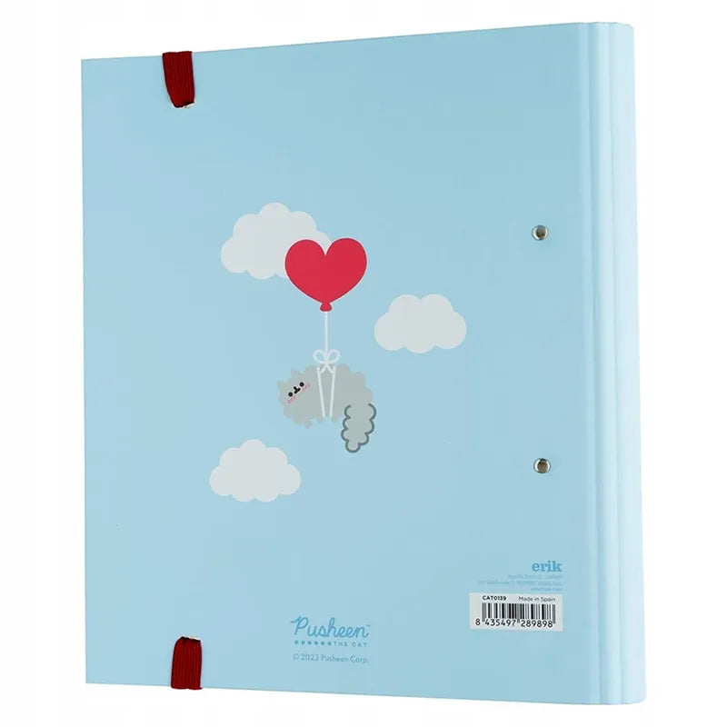 Pusheen - A4 segtuvas iš „Purrfect Love“ kolekcijos (2 žiedai, elastinė juosta)