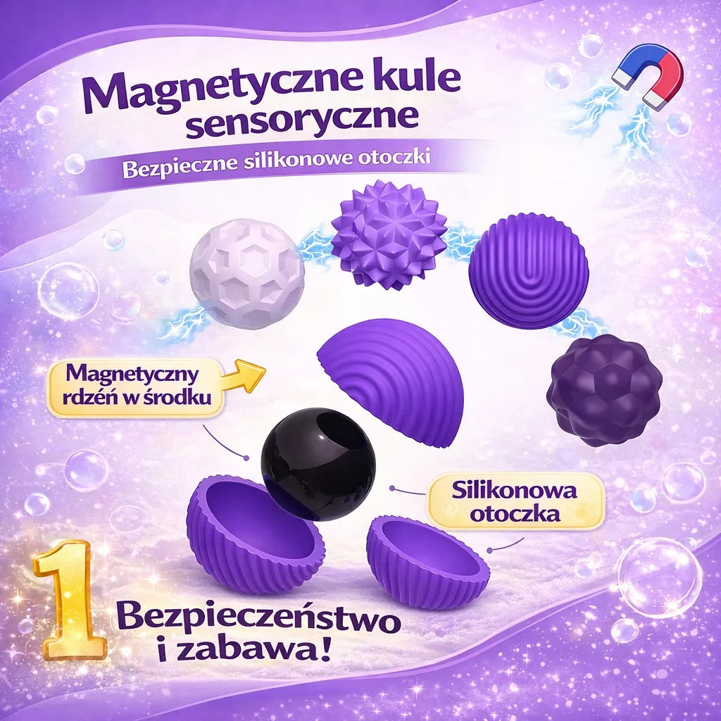 Sensoriniai magnetiniai antistresiniai kamuoliukai