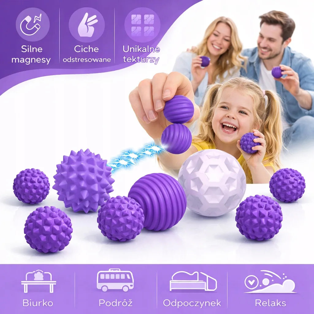 Sensoriniai magnetiniai antistresiniai kamuoliukai